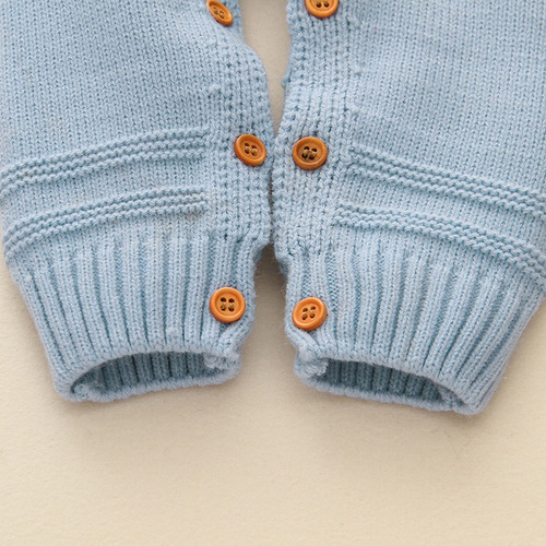 Bodies Jumpsuit Niñas Niños Invierno Tejido Cálido Conejo Sw