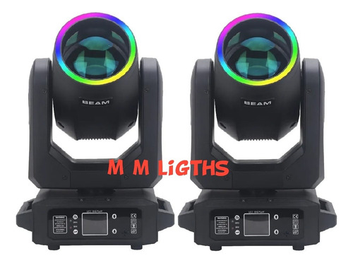 Cabeza Movil Beam 2 Pcs Led 200w Efecto Acoiris Aro Led (Usado)