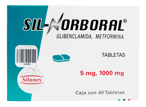 Sil Norboral 5 Mg/1000 Mg Caja Con 40 Tabletas