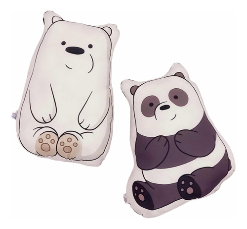 Cojines De Los Osos Escandalosos. Polar, Panda. Bare Bears