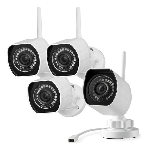 Zmodo Cameras- 4&nbsp;pack- Hd De Seguridad Interior/exteri.