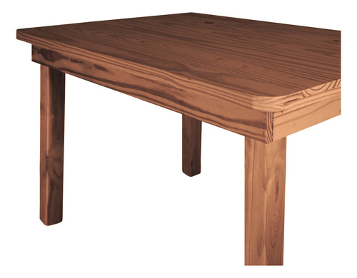 Mesa Comedor Para Cocina 120x80 Estilo Moderno Color Cedro