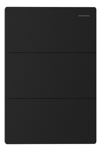Tecla Luz Milan 3 Puntos Moderno Elegante Negro 10a 2 Vias Corriente Nominal 10 A Voltaje Nominal 240v