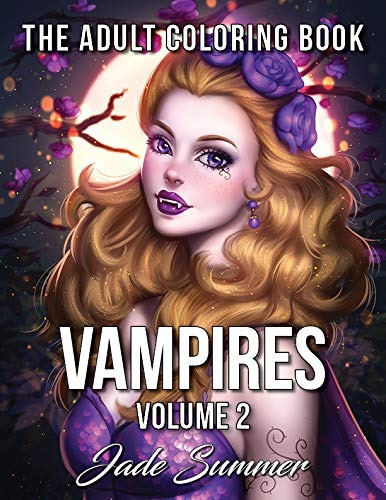Vampires An Adult Coloring Book With Sexy Vampire Women, Dar