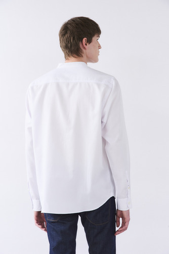 Camisa Mao Bols Point M/l Bensimon Blanco S