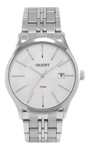 Relógio Masculino Orient Mbss1201 S1sx Cor Da Correia Prateado