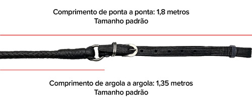 Kit Conjunto 2 Rédeas Cabeçada Couro Arreio Vaquejada