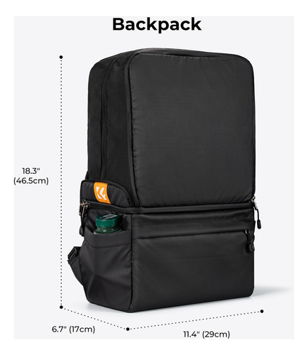 Mochila K&f Concept Fashion Commuter E Bolsa Para Câmera