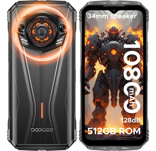 Celular Doogee S Punk Pro Teléfonos Móviles Resistentes 6,6 Fhd+ Ips 90hz 20gb Ram +512gb Rom Con Altavoz De 128 Db/desbloqueo Facial/nfc