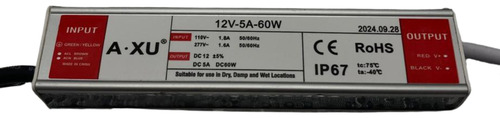 Fonte Blindada 60w 12v 5a Para Leds Ip67 110v 220v D'água