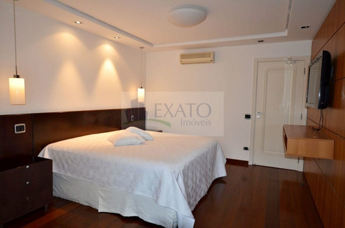 Imagem 12 de 15 de Maravilhoso Apartamento Totalmente Mobiliado E Equipado, Com 280m², 3 Suítes Sendo 1 Master, 4 Vagas - Em47231