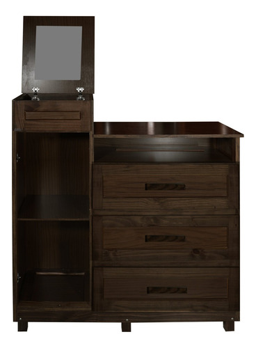 Cômoda Sapateira Com Espelho 1 Porta 3 Gavetas E Porta Wt