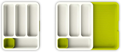 Imagen 2 de 4 de Organizador De Cubiertos Extensible Ajustable Cajones