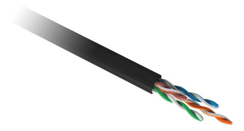 Imagem 2 de 6 de Cabo De Rede Furukawa Cat 5e Caixa 305m Cmx Soho Plus Preto