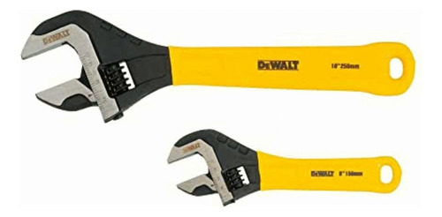 Dewalt Dwht75497 Juego De 2 Piezas Dip Grip Llave Ajustable,