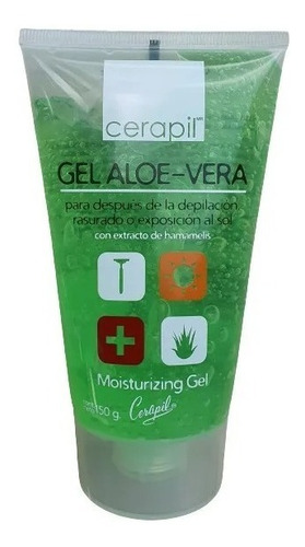 Cerapil Gel Humectante Aloe Vera Despues De Depilacion 150g Tipo De Envase Tubo