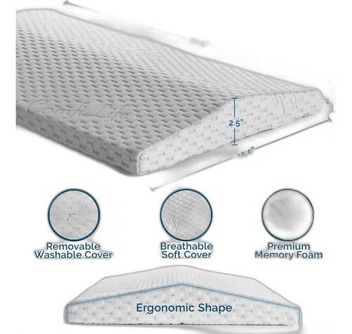 Comfilife Almohada De Apoyo Lumbar Para Dormir Almohada De E