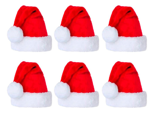 3 Sombrero Papa Noel Navidad Para Adulto Hombr Mujer Unisex
