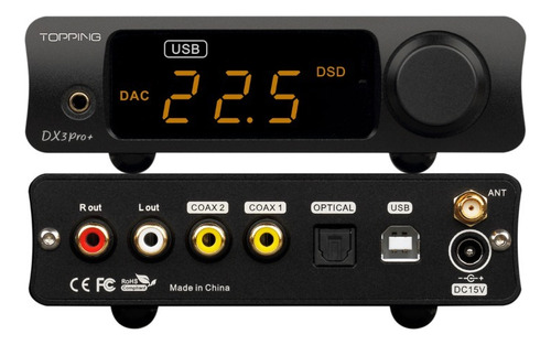 Topping Dx3 Pro+ Dac Headphone Amplifier Es9038q2m 5.0 Ldac