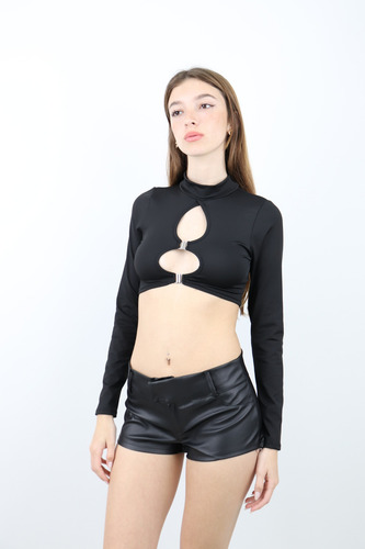 Mini Short Cuerina Mujer Play