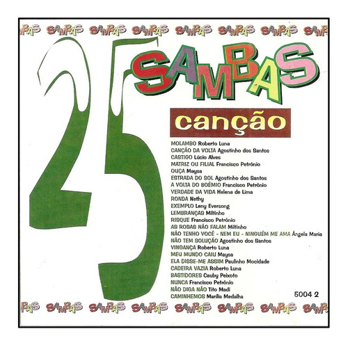 Cd - Vários - 25 Sambas Canção