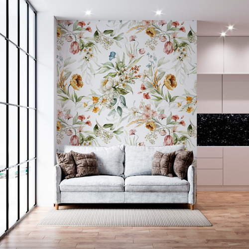 Vinilos Mural Flores Deco Gigantografia