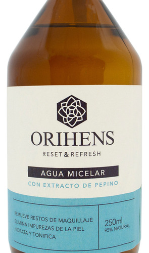 Orihens Agua Micelar Desmaquillante Hidratante X 250ml 3c