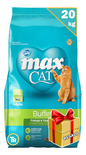 Alimento Max Cat Buffet 20kg + Bandeja + Envío S/cargo*