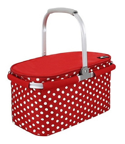 Canasta Picnic Punto Rojo - Negro Klimber