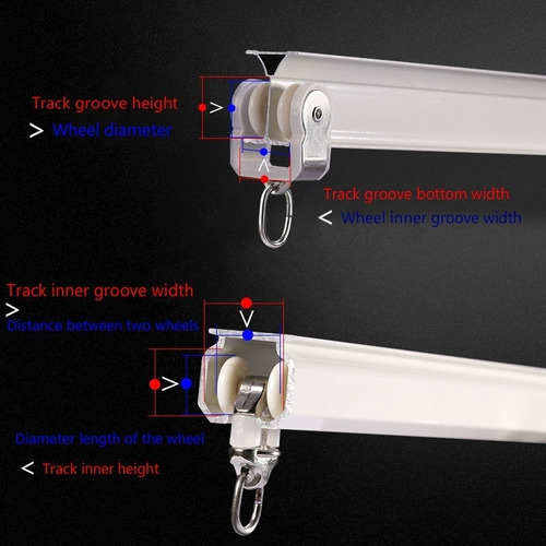 Ganchos Para Cortina De Acero Inoxidable, 10 Unidades