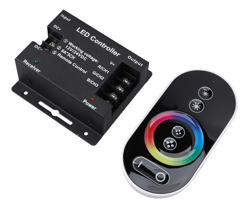 Controlador Remoto Táctil Rgb Led Rf 6 Teclas Circulares
