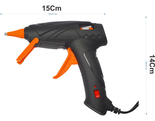 Pistola De Silicona Con 5 Barras De 7.5mm Transparentes