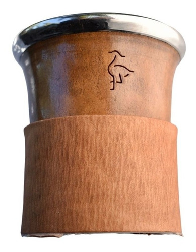 Imagen 2 de 5 de Mate De Calabaza Con Virola De Alpaca Trabajada Boreal