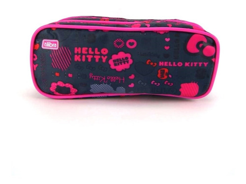 Imagem 2 de 2 de Estojo Escolar Hello Kitty Samrio Duplo Ref 47062015 Tilibra
