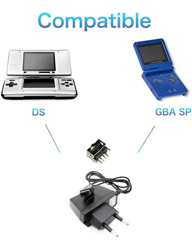 Imagen 2 de 5 de Cargador Corriente Game Boy Advance (gba) Sp Y Nintendo Ds