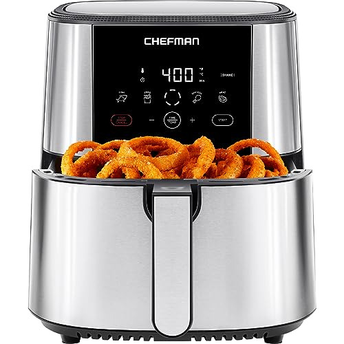 Chefman Turbofry® Touch Air Fryer, Xl 8-qt Family Size, One-