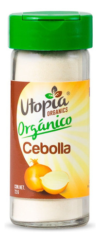 Cebolla Utopia Orgánico Frasco De Vidrio 72g