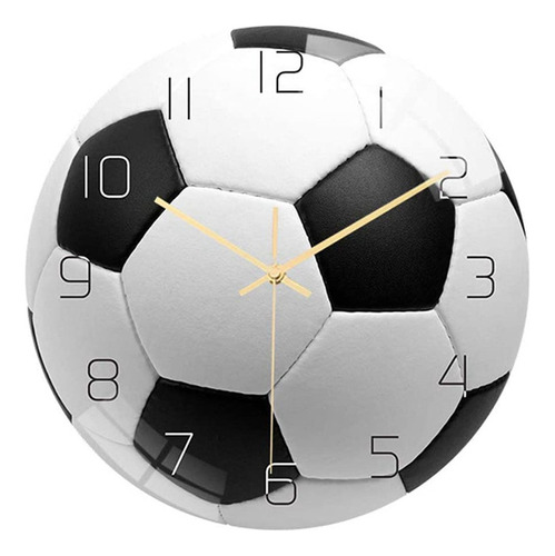 Reloj De Pared Silencioso De Acrílico Para Fútbol, Dormitori