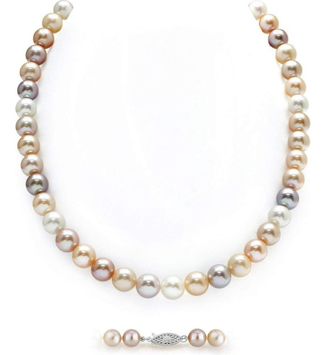 The Pearl Source Collar De Perlas De Agua Dulce De 8,0-8,5 M