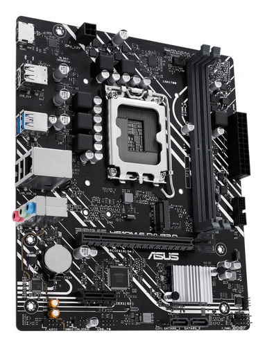 Placa Mãe Asus Prime Para Intel H610m-f D4 R2.0 2xddr4 Matx Cor Preto