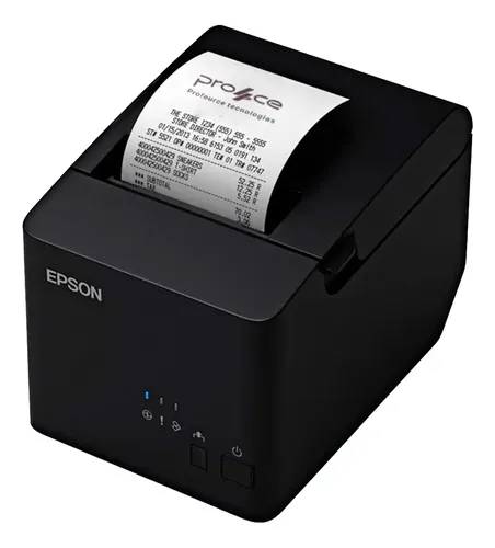 Impressora Epson Tm-t20x Ethernet Cor Preta 80mm Nfc-e Sat Preto