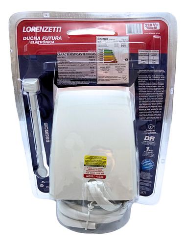 Chuveiro Ducha Futura 7500w 220v Eletrônica Lorenzetti