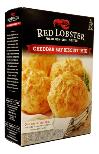 2pz Red Lobster Mezcla De Harina Para Bisquet Con Queso 322g
