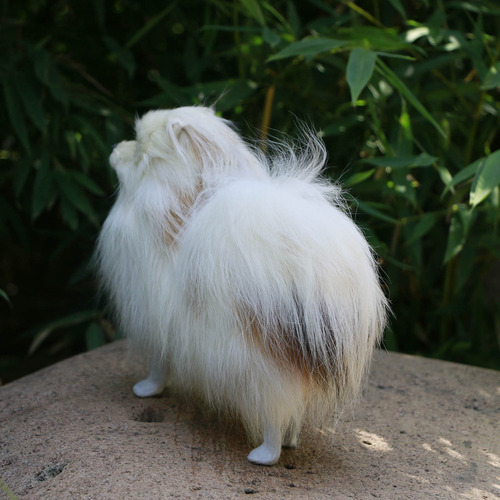 Simulación De Perro Pomerania Modelo Juguetes De Peluche