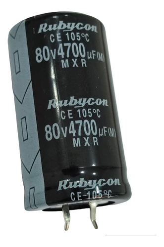Capacitor 4700uf 80v Condensador 105°c Rubycon