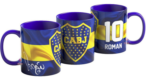 Taza Boca Juniors Juan Roman Riquelme Xeneize Firma 10