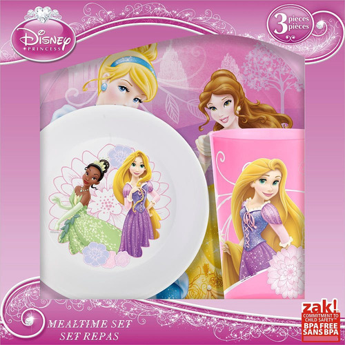 Disney Princess De 3 Piezas Set La Hora De Comer