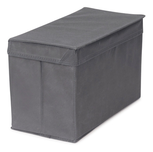 Imagen 2 de 3 de Canasto Con Tapa Caja Organizador Tela Plegables