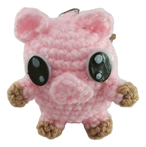 Amigurumi Cerditos Crochet 7cm Llavero Rosadito