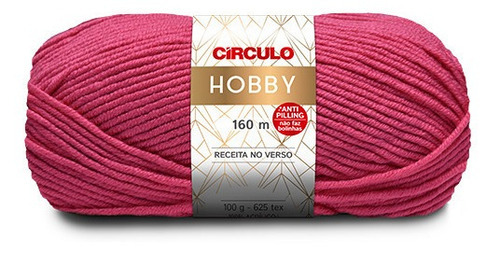 Lã Fio Hobby Círculo 100g 160m - Tricô / Crochê Antipilling Cor 3334 - Tulipa